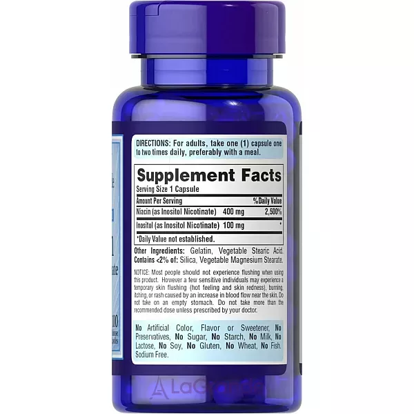 Puritan's Pride Flush Free Niacin 500 mg ĳ������ ������� 