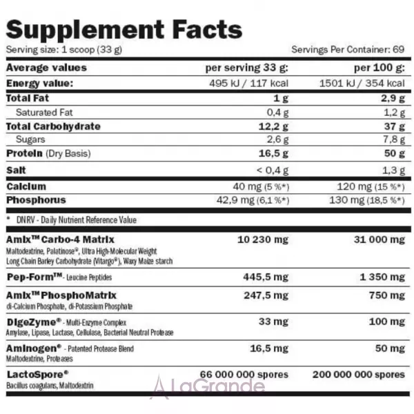Amix MuscleCore Smooth-8 Aminogen Vanilla ������� �� ������ ������