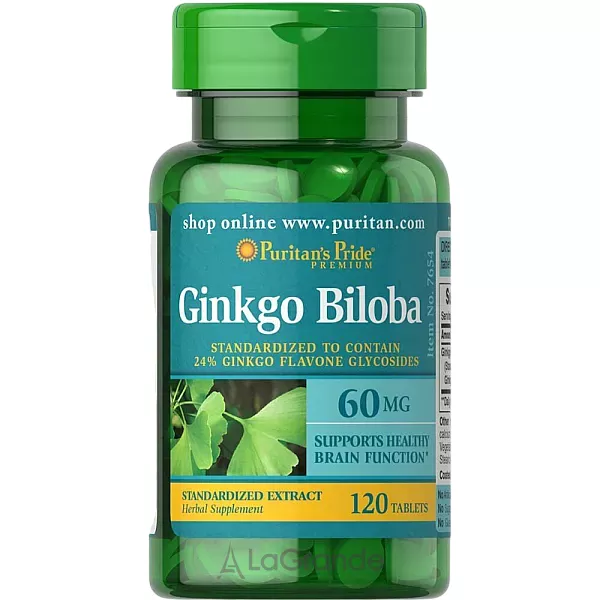 Puritan's Pride Ginkgo Biloba 60 mg ����������� ������� 