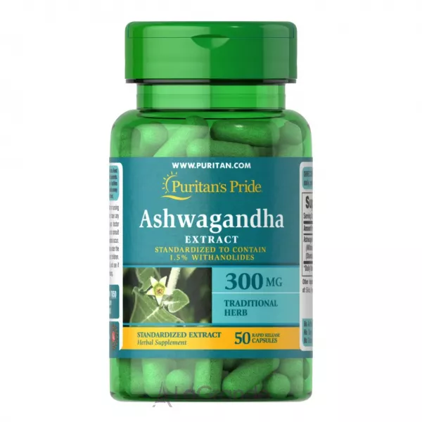 Puritan's Pride Ashwagandha Standardized Extract 300 mg ĳ������ ������� 