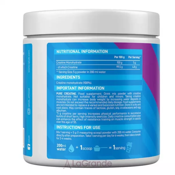 VPLab Pure Creatine 5000 mg ĳ������ ������� 