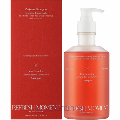 Free Moment Refresh Moment Perfume Shampoo 01 Jeju Camellia ��������������� ������� ��� ����� 