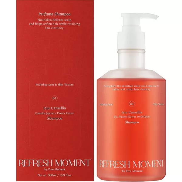 Free Moment Refresh Moment Perfume Shampoo 01 Jeju Camellia ��������������� ������� ��� ����� 