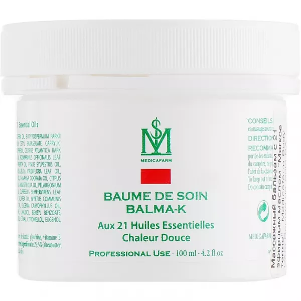 Medicafarm Baume de Soin BALMA-K Aux 21 Huiles Essentielles Chaleur Douce ��������� ������� � 21 ������� ������ 