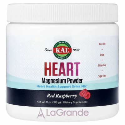 KAL Heart Magnesium Powder Red Raspberry ĳ������ ������� ��� �������� ����� 