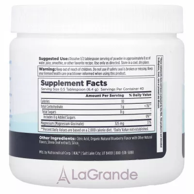 KAL Calming Magnesium Powder Blueberry ĳ������ ������� ��� �������� ������� 