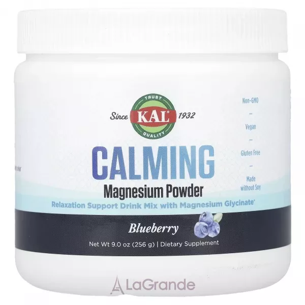 KAL Calming Magnesium Powder Blueberry ����������� ������� ��� ��������� ���������� 