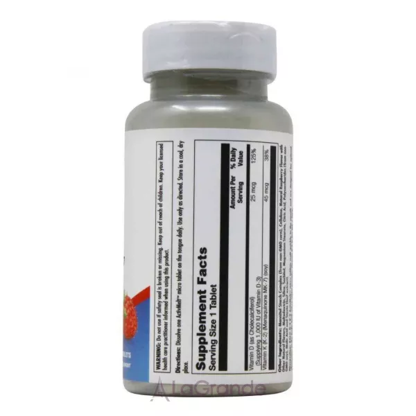 KAL Vitamin D-3 K-2 1000 IU/45 mcg MK-7 ����������� ������� 