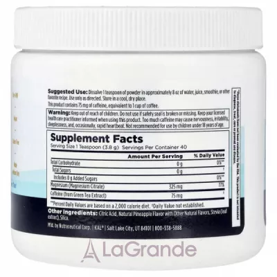 KAL Energy Magnesium Powder Pineapple ĳ������ ������� ��� �������� ������� ����㳿 