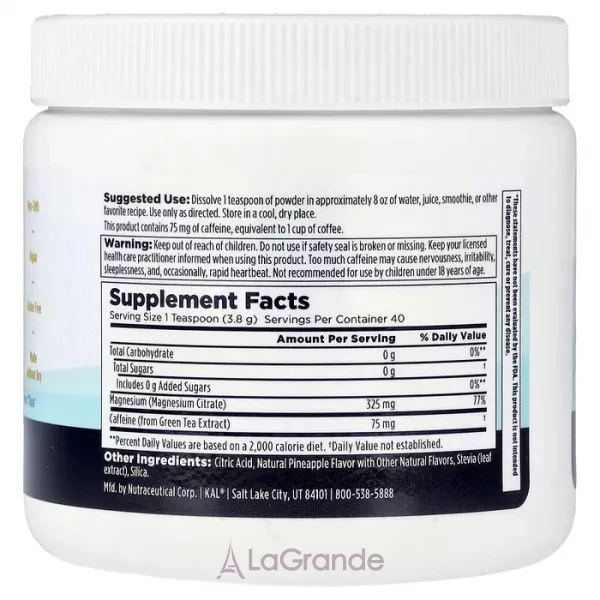 KAL Energy Magnesium Powder Pineapple ����������� ������� ��� ��������� ��������� ������� 