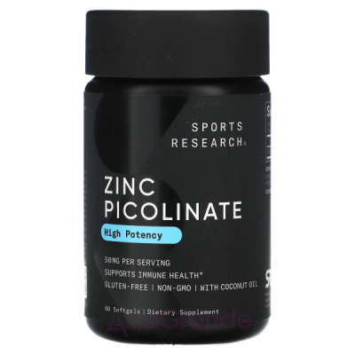 Sports Research Zinc Picolinate High Potency 50 mg ĳ������ ������� 