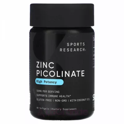 Sports Research Zinc Picolinate High Potency 50 mg ĳ������ ������� 