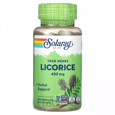 Solaray True Herbs Licorice 450 mg ĳ������ ������� 
