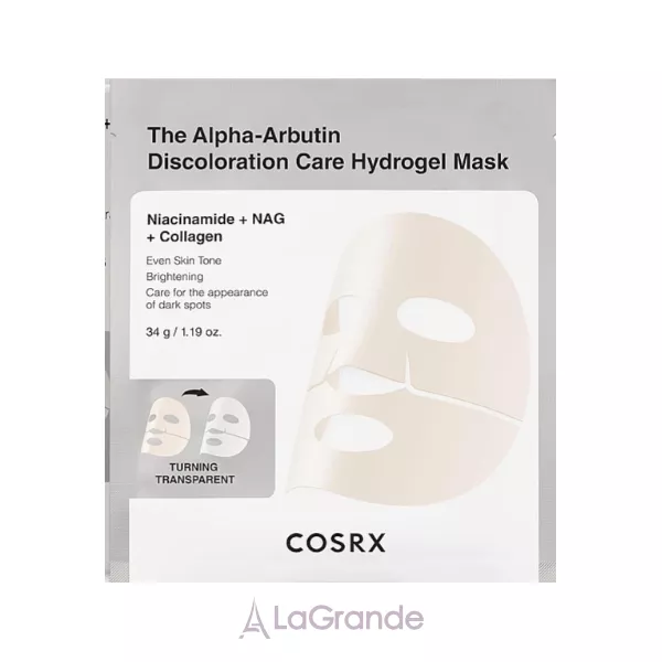 Cosrx The Alpha-Arbutin Discoloration Care Hydrogel Mask ó��������� ����� � �����-��������� ����� ����������