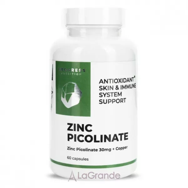 Progress Nutrition Zinc Picolinate 30 mg + Copper ����������� ������� 