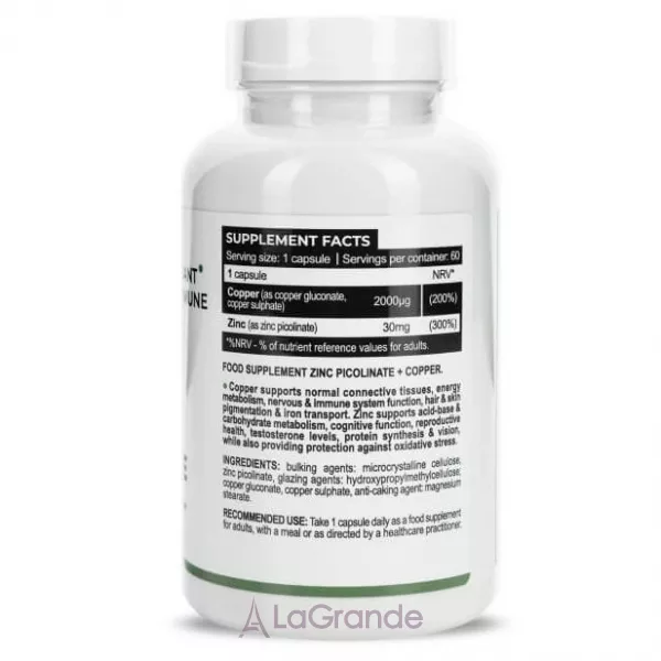Progress Nutrition Zinc Picolinate 30 mg + Copper ����������� ������� 