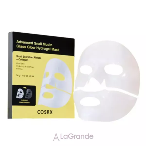 Cosrx Advanced Snail Mucin Glass Glow Hydrogel Mask ó��������� ����� � ���������� ������� ��� ����������� ���� ����