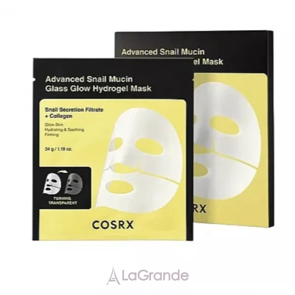Cosrx Advanced Snail Mucin Glass Glow Hydrogel Mask ó��������� ����� � ���������� ������� ��� ����������� ���� ����