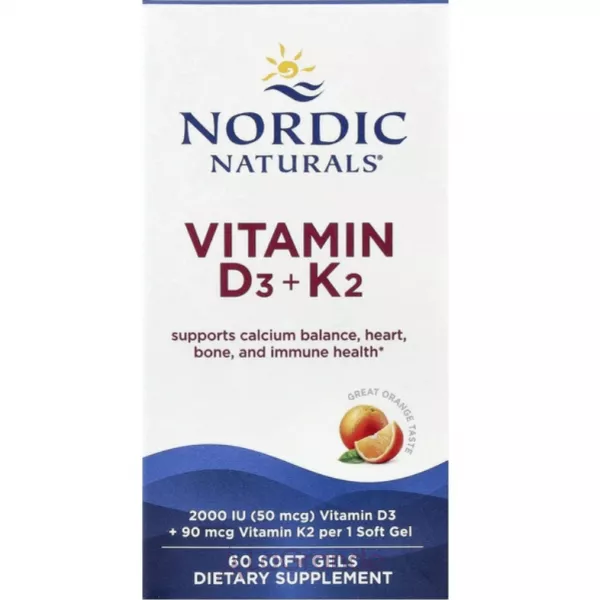 Nordic Naturals Vitamin D3 + K2 ������� �3 � �2, 2000 ��/50 ���, �� ������ ���������