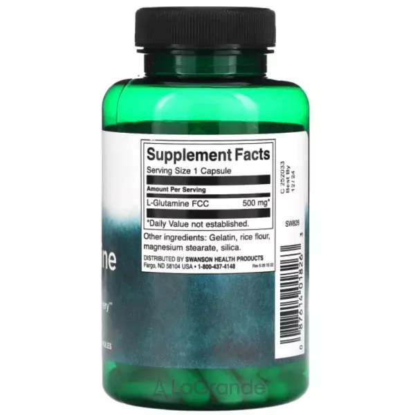 Swanson L-Glutamine 500mg ĳ������ ������� 