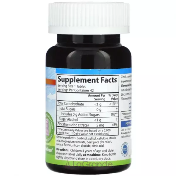 Carlson Kid's Chewable Zinc ����������� ������� 