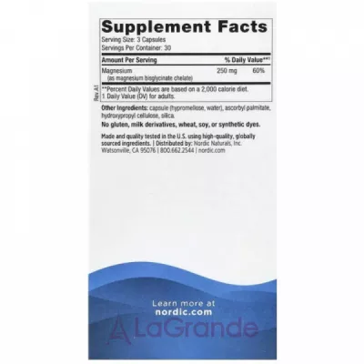 Nordic Naturals Magnesium Glycinate ĳ������ ������� 