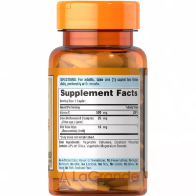 Puritan's Pride Timed Release Vitamin C 500 mg With Bioflavonoids and Wild Rose Hips ����������� ������� 