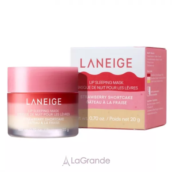 Laneige Lip Sleeping Mask EX Strawberry Shortcake �����������, ����������� ������ ����� ��� ��� 