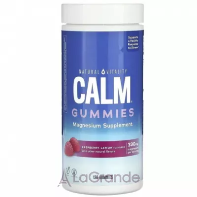 Natural Vitality CALM Magnesium Supplement Raspberry-Lemon ����������� ������� � ������� 330 �� �� ������ ������- �����