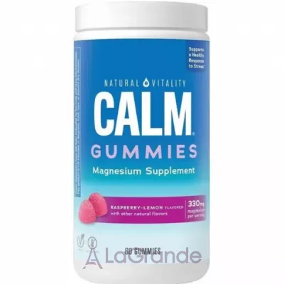 Natural Vitality CALM Magnesium Supplement Raspberry-Lemon ����������� ������� � ������� 330 �� �� ������ ������- �����