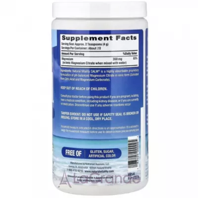 Natural Vitality CALM Magnesium Unflavored ����������� ������� ������ � ������� 350 �� ��� ��������������