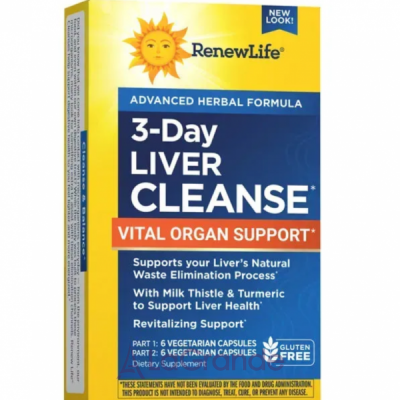 Renew Life 3 Day Liver Cleanse ����������� ������� ��� 3-�������� �������� ������