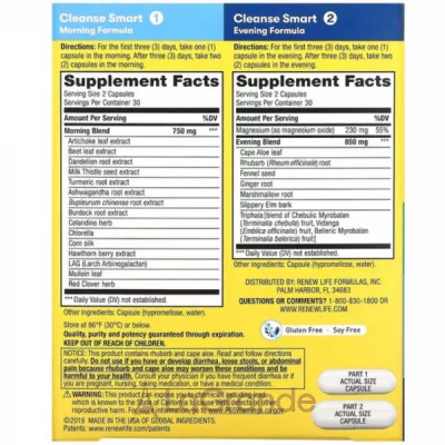 Renew Life  Advanced Cleanse Smart ����������� ������� 30-������� ��������� ������� � ������