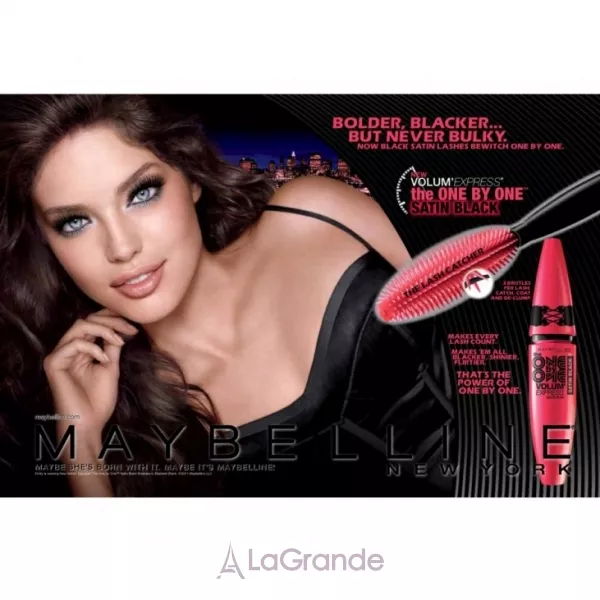 Maybelline Volum Express One by One Satin Black ���� ��� ������