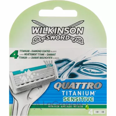Wilkinson Sword Quattro Titanium Sensitive ������� ������ (4 ��.)