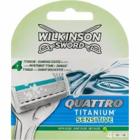 Wilkinson Sword Quattro Titanium Sensitive ����� ���� (4 ��.)
