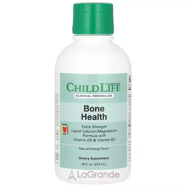 Childlife Clinicals Liquid Calcium/Magnesium Formula with Vitamin D3 & Vitamin K2 ������ ������� + ������ + �������� D3 � K2  � ������������ ������