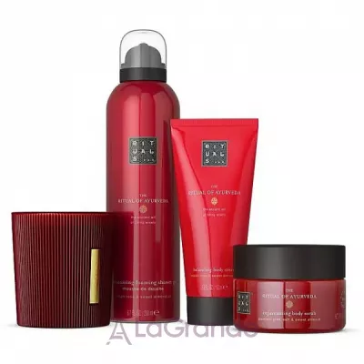 Rituals The Ritual of Ayurveda Medium Gift Set 2025 ������������ ���� 2025 (b/cr/100 g + b/scrub/125 g + sh/gel/200 ml + candle/140g)