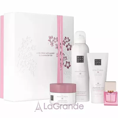 Rituals The Ritual Of Sakura Medium Gift Set 2025 ������������ ���� 2025 (sh/gel/200ml + b/cr/100ml + b/scr/125g + edp/15ml)