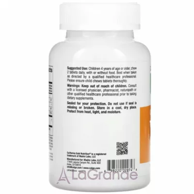 California Gold Nutrition Vitamin C with Bioflavonoid Complex for Children ĳ������ ������� ��� ���� 