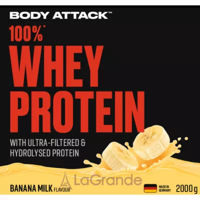 Body Attack 100% Whey Protein Banana Milk ������������ ������ 