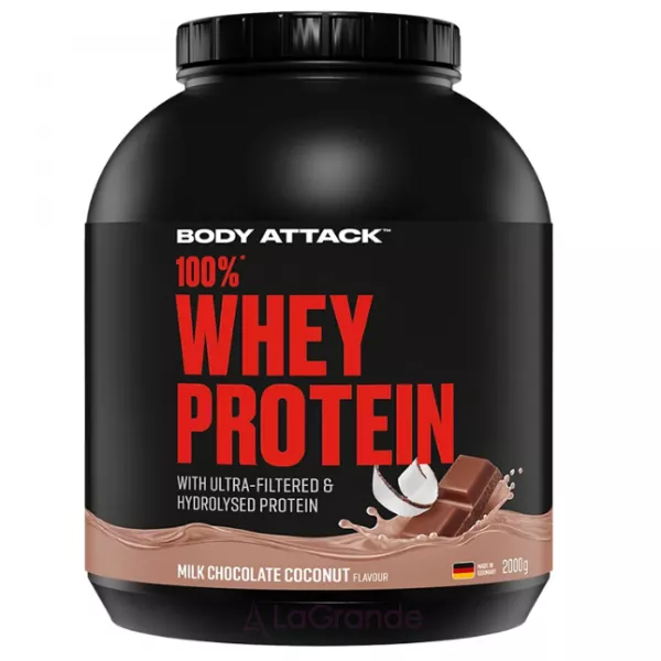 Body Attack 100% Whey Protein Milk Chocolate Coconut ������������ ������� 