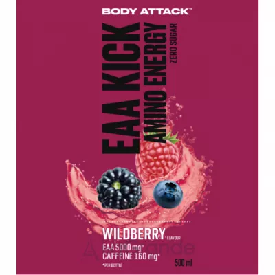 Body Attack  EAA  KICK Amino Energy Wild Berry ����������� EAA KICK ��� ����� 