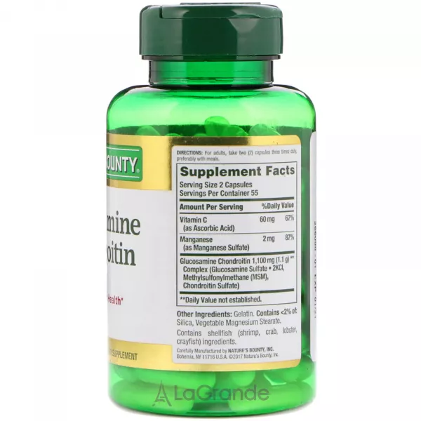 �ֲ��� Nature's Bounty Glucosamine Chondroitin ĳ������ ������� ��� ������'� ������� 