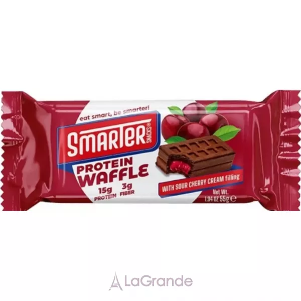 Smarter Snacks Protein Cocoa Waffle Sour Cherry ����������� ����� 