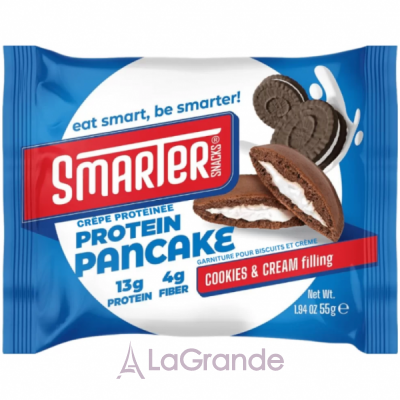 Smarter Snacks Protein Cocoa Pancake Cookies-Cream �������� ������� � ����� � �������� �������� �� ������ �������-������