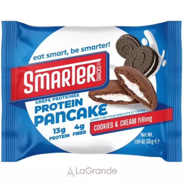 Smarter Snacks Protein Cocoa Pancake Cookies-Cream �������� ������� � ����� � �������� �������� �� ������ �������-������