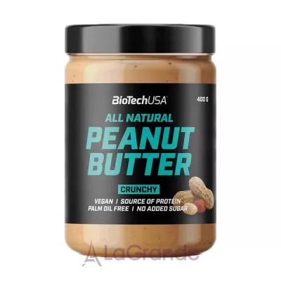 BioTech USA All Natural Peanut Butter Chrunchy ���������� ����� � ���������� ��������� �������