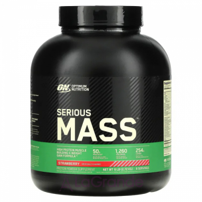 Optimum Nutrition Serious Mass Protein Gain Strawberry ������ 
