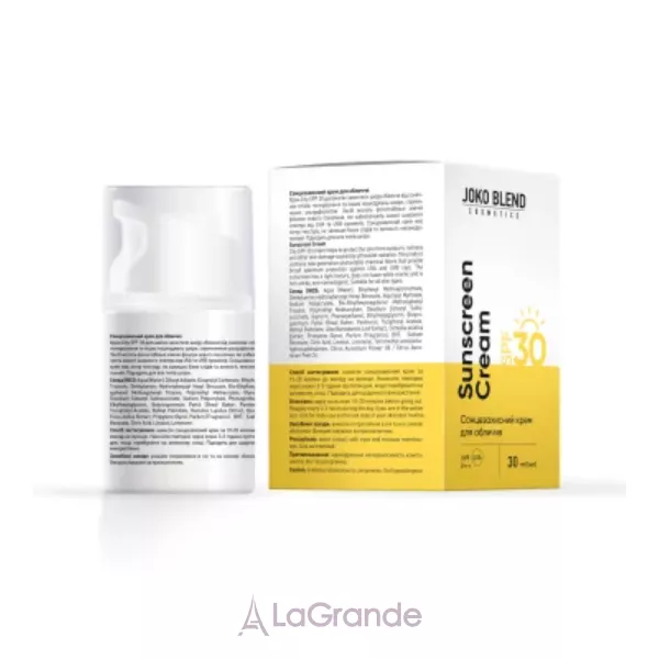 Joko Blend Sunscreen Cream  SPF30 �������������� ���� ��� ���� SPF30